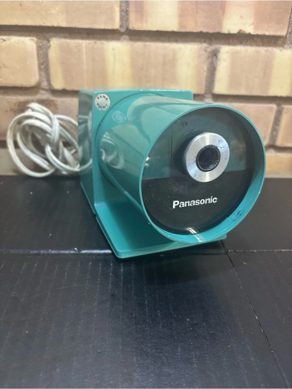 Panasonic Pana Point Electric Pencil Sharpener KP-22A Teal Green Works MCM 70’s